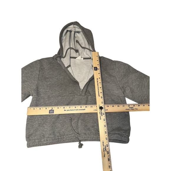 Vans‎ Women's Side With Zip Grey Heather Crop Hoodie Size XS - Picture 6 of 6